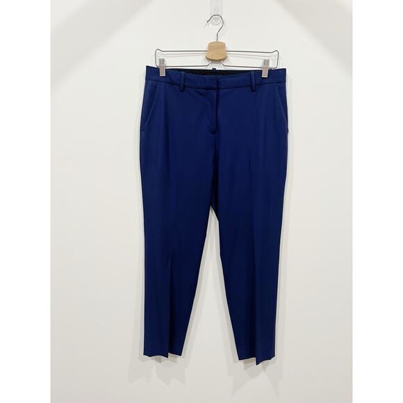 Theory Treeca 2 Traceable Wool Trousers Navy - Picture 3 of 12